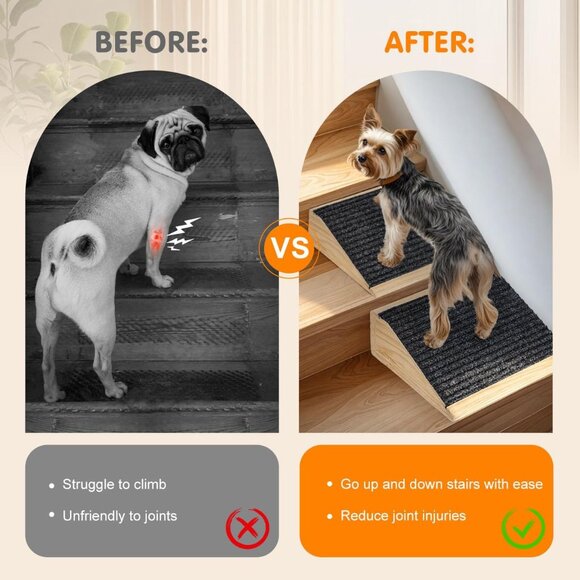 Dog Ramp for Stairs, Non-Slip Dog Stairs, Low-Angled - Picture 4 of 5